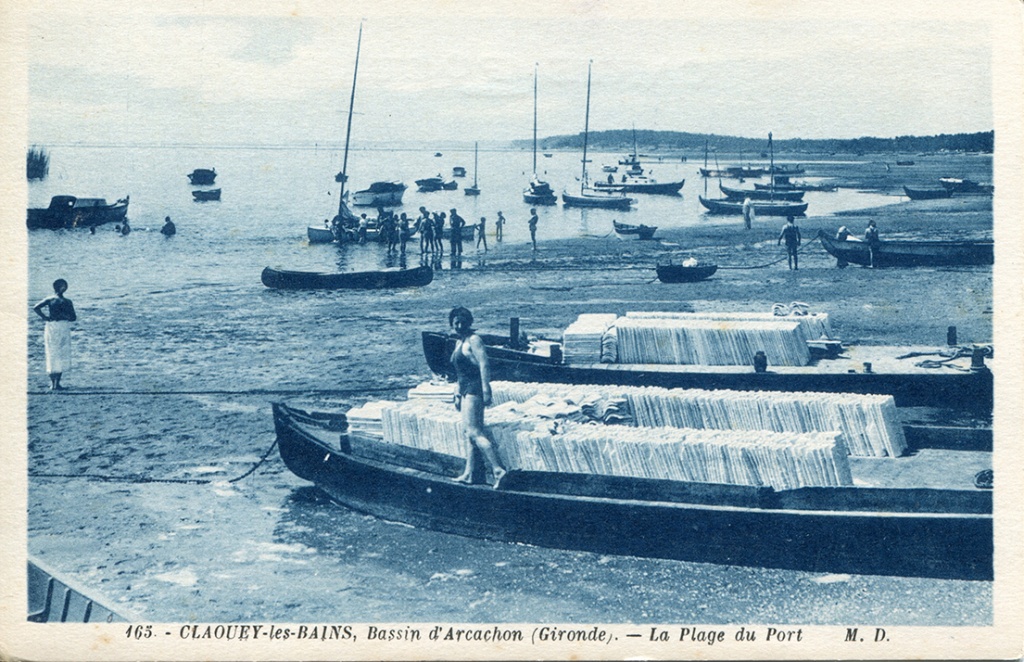 Claouey - la plage du port (fonds Norbert Lagueyte)